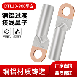 加工定做金兔电气DTL型铜铝鼻子 铜铝接线端子铜铝端子