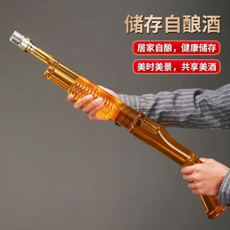 河间华企生产大枪造型酒瓶高硼硅玻璃工艺泡酒瓶750ml