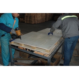 平度出口胶合板免熏蒸木托盘平板再生材料双面吨袋使用特价