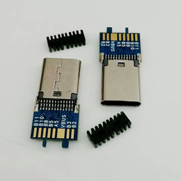 TYPE-C夹板母座24P夹板0.8带PCB板带线夹正反插