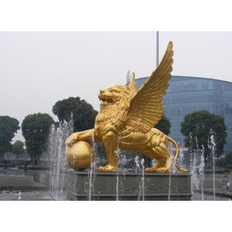 大同铜狮子雕塑-铜狮子雕塑厂家-兴悦铜雕