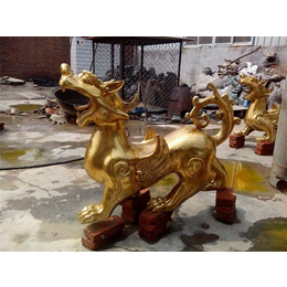 铜貔貅雕塑铸造厂-兴悦铜雕-哈尔滨铜貔貅雕塑