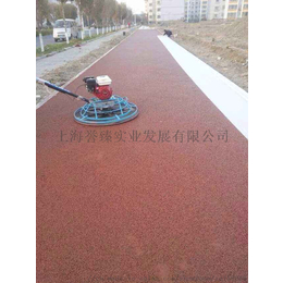 南江县彩色透水混凝土增强凝结剂压花地坪施工指导