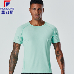 斐力斯F1053男士运动健身短袖透气速干弹性时尚休闲T恤