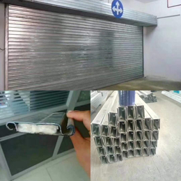 上海商城铝合金折叠门透明水晶门电动网型门安装