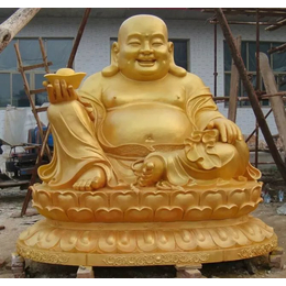 佛寺供奉弥勒铜雕塑-宜春铜雕塑-手工技艺