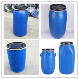 160千克大铁箍桶-食品法兰桶-160KG抱箍桶-化工塑料桶