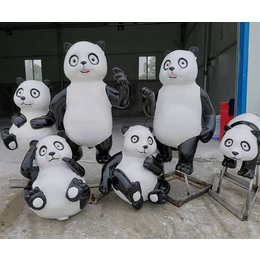 玻璃钢雕塑熊猫批发-玻璃钢雕塑熊猫-湖北匠鑫公司