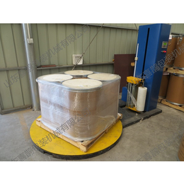 纸箱 圆筒 化工袋 化肥袋 化工桶托盘缠绕膜包装机 厂家供应