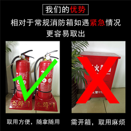 塑料灭火器底座-灭火器塑料底座-功彩安防厂家*