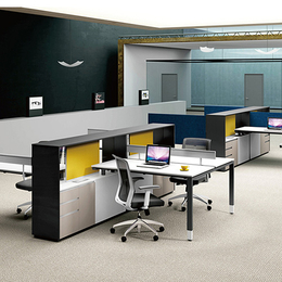 卓而雅办公家具工厂-新款简约时尚北欧风的办公家具家私展厅可看