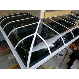 北京厂家订做小区窗户棚定制铝合金耐力板透明雨棚