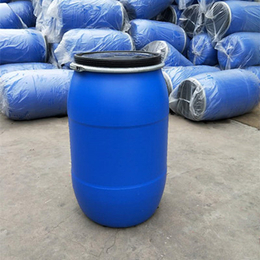 供应200升法兰桶200L抱箍卡圈塑料桶