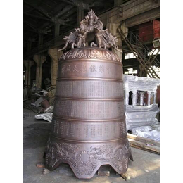 铜仁园林铜钟-铜雕厂加工铸铜大钟-园林铜钟大型挂件