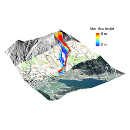 来自瑞士RAMMS用于雪崩泥石流滑坡落石动态数值模拟软件