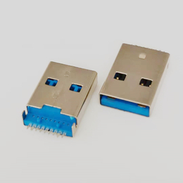 USB 3.0 9P沉板公头 沉板式 180度贴片 有柱板上