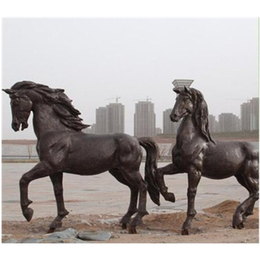 张掖铸铜马-  工艺精巧 -大型户外景观铸铜马摆件