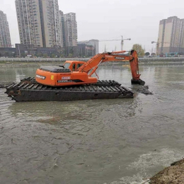 水陆挖掘机出租报价-华禹水利(在线咨询)-河南水陆挖掘机