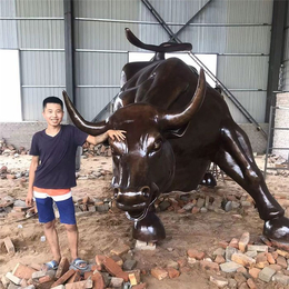 4米大牛铜像定制-大牛铜像-立保铜雕塑厂