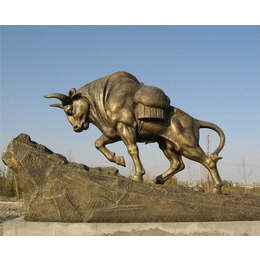 立保铜雕塑厂(多图)-4米大牛铜像价格-大牛铜像