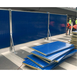 蓝色塑钢建筑工地围挡厂家供应建筑工地地铁施工临时防护