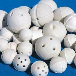 氧化铝开孔瓷球填料 惰性氧化铝瓷球填料 多孔氧化铝陶瓷球填料缩略图