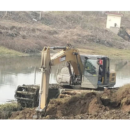 湖北和平挖掘机(图)-水上挖机租赁公司-山西水上挖机租赁