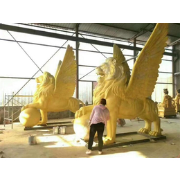 汇丰铜狮子雕塑-恒盈雕塑厂-滁州铜狮子
