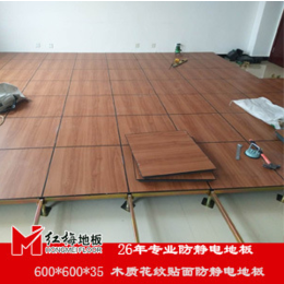 韩城架空地板  全钢防静电地板 木纹面防静电地板厂家缩略图