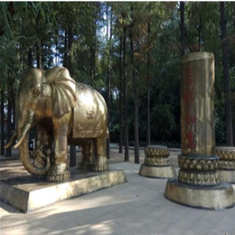 风水镇宅铜雕大象雕塑-商洛铜雕大象- 开发设计(查看)