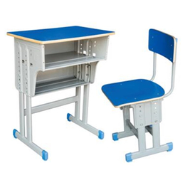 HL-A2056 多层板双层双柱课桌椅
