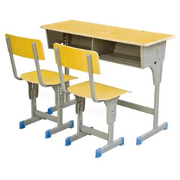 HL-A2062 双人单柱单层带单柱课桌椅