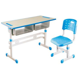 HL-A2068 注塑包边单柱升降课桌椅