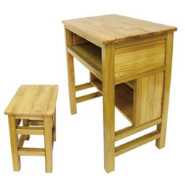 HL-A2073 单人实木桌带小方凳