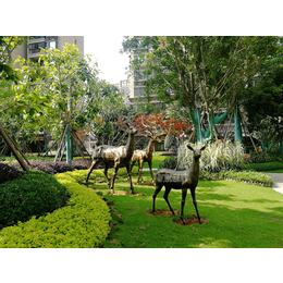 不锈钢园林雕塑动物-园林雕塑动物厂家-厦门园林雕塑动物