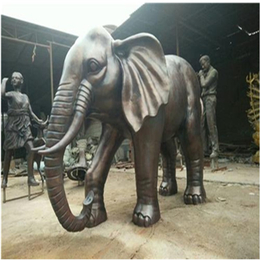 黄山铜大象-  定制加工 -大型园林广场铜大象雕塑