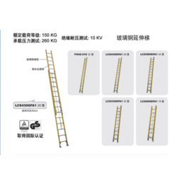 金锚梯具工业用玻璃钢绝缘延伸梯LCS380GFA1