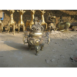 安庆方形铜香炉价格-博轩雕塑