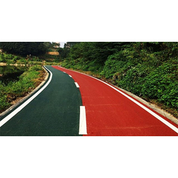 鑫源筑路生产基地(图)-彩色沥青道路图片-郑州彩色沥青道路