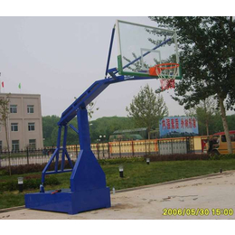 上海室内场馆电动液压篮球架-强森体育厂家批发
