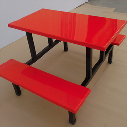 汇霖餐桌椅质量牢靠-四人玻璃钢桌-江门玻璃钢桌