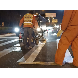 黄州划线-黄冈名人交通指示牌-校内道路划线