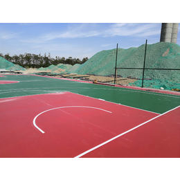 【河南奥新体育】-南阳塑胶篮球场施工设计