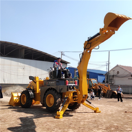 小型挖掘装载机两头忙可搅拌水泥混凝土 挖机铲车