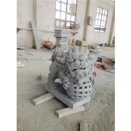 梅州石狮子-国豪石业石材雕刻定制-石狮子生产厂家