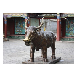 5米开拓牛铜雕塑价格-西藏开拓牛铜雕塑价格-世隆铜雕