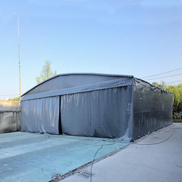定制湖北武汉大型伸缩雨棚简易轿车彩篷推拉雨棚电动遮阳篷