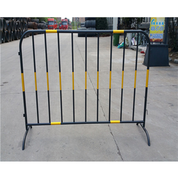 安徽铁马护栏-合肥饰界 稳定性好-黄黑铁马护栏