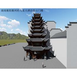 仿古建筑走廊-良生缘古建工程-儋州仿古建筑