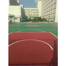 硅PU篮球场-世纪宏达-北京硅PU篮球场